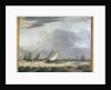 Boats in Stong Wind by Allart van Everdingen