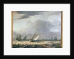 Boats in Stong Wind by Allart van Everdingen