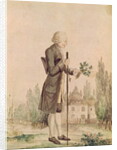 Jean-Jacques Rousseau Gathering Herbs at Ermenonville by French School