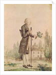 Jean-Jacques Rousseau Gathering Herbs at Ermenonville by French School