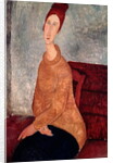 Jeanne Hebuterne in a Yellow Jumper, 1918-19 by Amedeo Modigliani