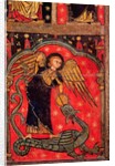 St. Michael fighting the dragon, 13th century by Spanish School