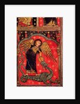 St. Michael fighting the dragon, 13th century by Spanish School
