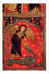 St. Michael fighting the dragon, 13th century by Spanish School