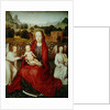 Virgin and Child between two angels, c.1480s by Hans Memling