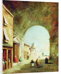 View of a Venetian street by Francesco Guardi