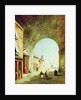 View of a Venetian street by Francesco Guardi