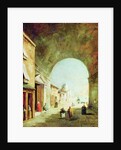 View of a Venetian street by Francesco Guardi