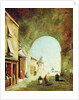 View of a Venetian street by Francesco Guardi