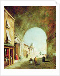 View of a Venetian street by Francesco Guardi