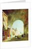 View of a Venetian street by Francesco Guardi
