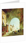 View of a Venetian street by Francesco Guardi