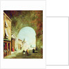 View of a Venetian street by Francesco Guardi