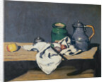 Still life with a tin kettle, 1869 by Paul Cezanne