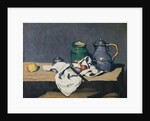 Still life with a tin kettle, 1869 by Paul Cezanne