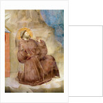 Saint Francis receiving the Stigmata, detail of Saint Francis, c.1297-99 by Giotto