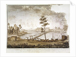 A View of the Bridge over the River Po at Pavia, 1797 by French School