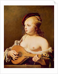 The Cittern Player by Cesar Boetius van Everdingen