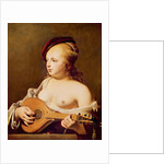 The Cittern Player by Cesar Boetius van Everdingen