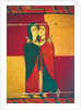 Altarpiece panel showing the Visitation by Spanish School