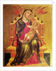 Madonna and Child enthroned with two angels by Byzantine