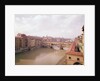 View of the Arno and the Ponte Vecchio by Anonymous
