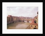 View of the Arno and the Ponte Vecchio by Anonymous