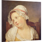 Young Girl in a White Bonnet by Jean Baptiste Greuze