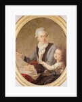 Portrait of the architect Ledoux and his daughter by French School
