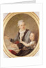 Portrait of the architect Ledoux and his daughter by French School