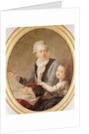 Portrait of the architect Ledoux and his daughter by French School