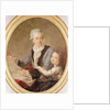 Portrait of the architect Ledoux and his daughter by French School