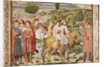 St. Augustine leaves Rome for Milan by Benozzo di Lese di Sandro Gozzoli