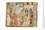 St. Augustine is led by his parents at the School of Tagaste by Benozzo di Lese di Sandro Gozzoli