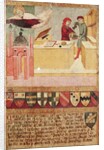 Biccherna showing the Camerlengo washing his hands, and the Virgin protecting Siena, 1451 by Sano di also Ansano di Pietro di Mencio Pietro