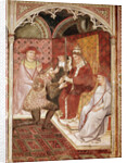 Story of Pope Alexander III, the Pope giving the sword to Doge Ziani, 1407 by Aretino Luca Spinello or Spinelli