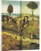 The Haywain, with panels closed showing Everyman walking the Path of Life by Hieronymus Bosch
