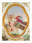 Two putti playing with a parrot by Giovanni Battista Tiepolo