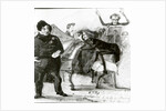 Galop Chromatique Caricature of Luigi Lablache, Franz Liszt at the piano and Francois Habeneck by Henri Lehmann