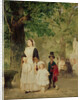 Promenade in the Tuileries Gardens, 1855 by Ludwig Knaus