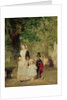 Promenade in the Tuileries Gardens, 1855 by Ludwig Knaus