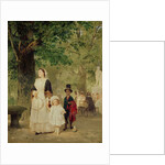 Promenade in the Tuileries Gardens, 1855 by Ludwig Knaus