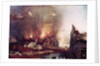 Detail of the village on fire by Hieronymus Bosch
