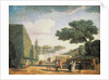 View in the Park of Villa Pamphili, 1749 by Claude Joseph Vernet