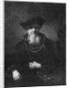 Portrait of a rabbi by Rembrandt Harmensz. van Rijn