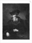 Portrait of a rabbi by Rembrandt Harmensz. van Rijn