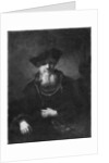 Portrait of a rabbi by Rembrandt Harmensz. van Rijn