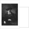Portrait of a rabbi by Rembrandt Harmensz. van Rijn