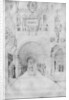 Death of the Virgin in the rich architecture of a Venetian palace by Jacopo Bellini