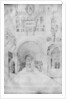 Death of the Virgin in the rich architecture of a Venetian palace by Jacopo Bellini